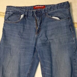 UnionBay Jeans Mens 34x32 Blue Medium Wash Cotton Stretch Straight RN60307